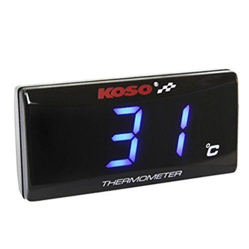 Koso koso slimline oil/water thermometer led display temperature gauge-blue