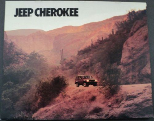 1987 jeep cherokee laredo pioneer chief original dealer sales brochure