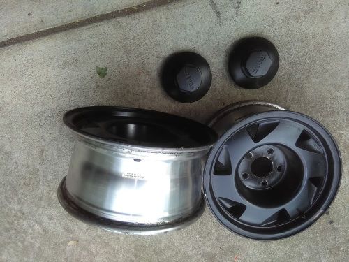 Chevy s10 aluminum wheels (2) 15&#034; 5 lug 4 3/4 pattern