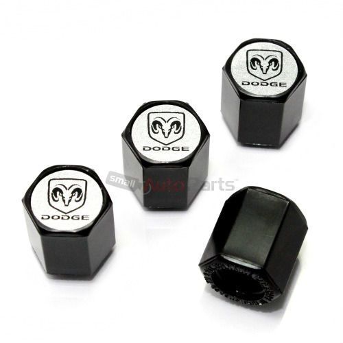 Buy (4) Dodge Ram Logo Black ABS Car Truck Tire/Wheel Stem Air Valve CAPS Covers in USA!!! FAST