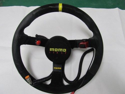 Nascar momo steering wheel 13.5&#034; with kill button ppt woodward quick release
