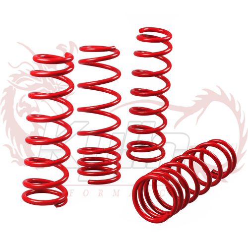 Rear racing lowering springs civic ej eg/integra 1.75" drop suspension red front
