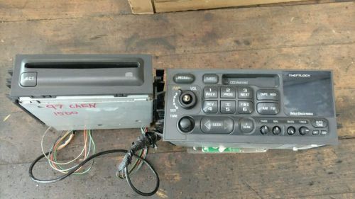 Chevy silverado/sierra truck radio/cassette w/cd changer oem 1996,1997,1998
