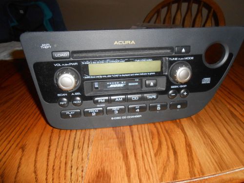 02 03 04 acura rsx 6 disc cassette radio receiver 39100-s6m-a100 1tj2