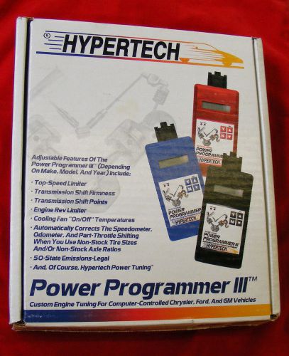 Hypertech power programmer iii part 30006 chrysler, ford and gm