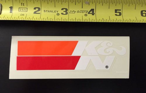 K&amp;n white lettering sticker
