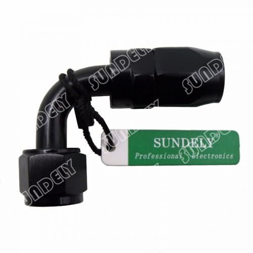 High quality an -4 (an4) 90 degree swivel seal black hose fitting