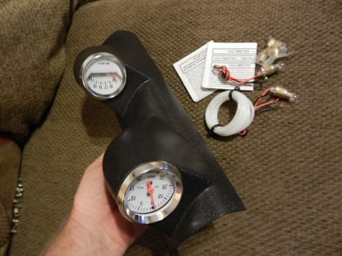 Sunpro gauges boost vacuum 30 in. hg/20 psi and voltmeter a pillar pod combo