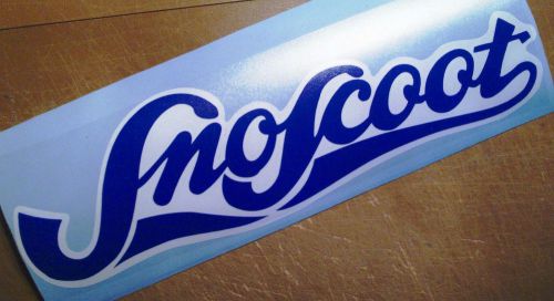 Yamaha snoscoot snowmobile decal sticker emblem blue