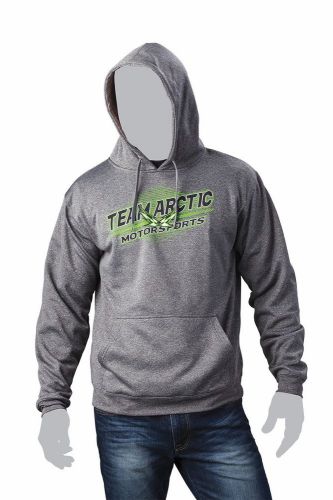 Arctic cat team arctic motorsports performance hoodie / sweatshirt grey 5269-67*
