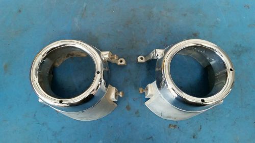 1949 lincoln cosmopolitan grille running light housings 49 kustom  oem lh &amp; rh