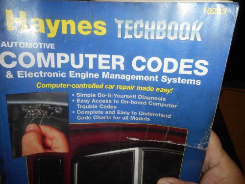 Haynes techbook automotive computer codes &amp; electronic engine  management system