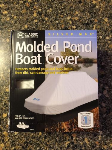 Brand new silver max molded pond boat cover, fits 8-10' boat