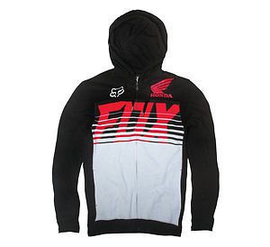 Fox racing honda 2015 transit zip up hoody black/red