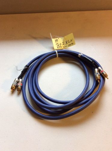 Two channel 201xln extra low noise 10' subwoofer cable two channel shielded rca