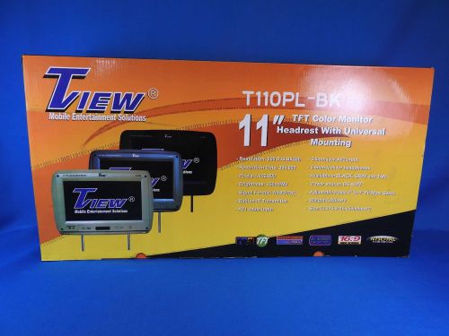 Tview t110pl-bk 11&#039; tft color monitor headrest with universal mounting