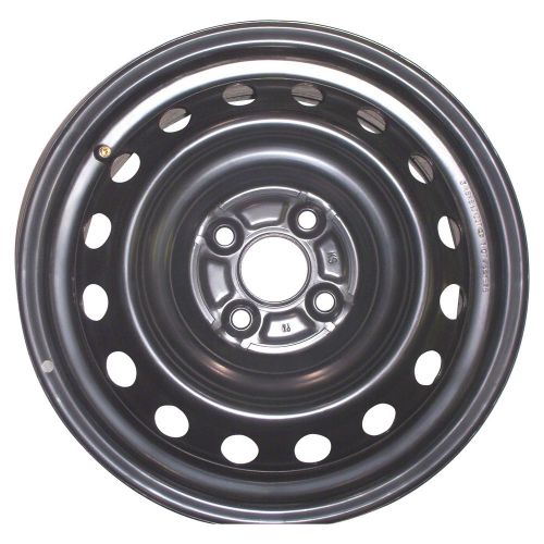Oem remanufactured 15x5.5 steel wheel, rim black full face painted - 69502