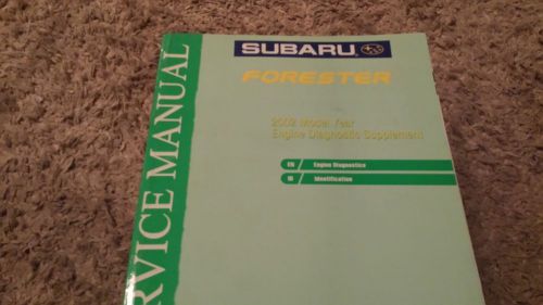 2002 subaru forester engine diagnostic supplement service repair shop manual oem