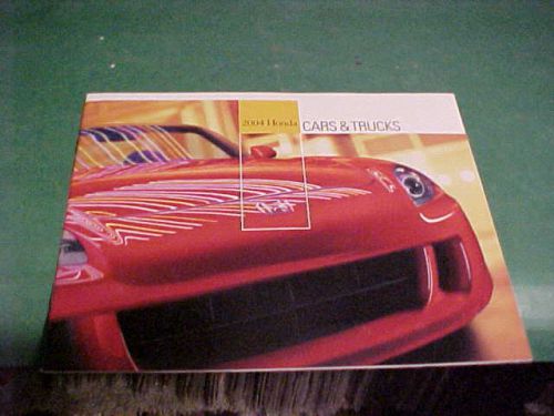 2004 honda cars &amp; trucks dealer brochure/ book