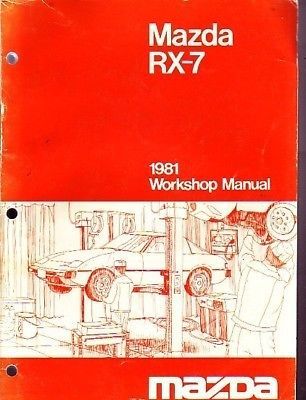 1981 mazda rx7 rx-7 factory workshop service manual