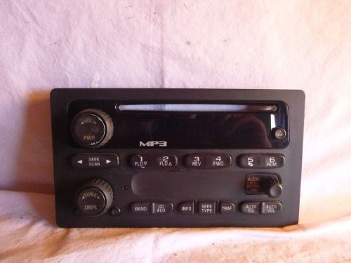 08-09 chevrolet colorado gmc canyon cd mp3 faceplate 15216905 ab214