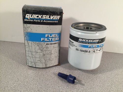 Nib quicksilver mercury outboard fuel filter v-6 efi 1996 &amp; newer 35-18458q 4(x)