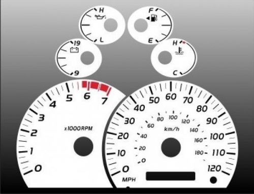 2005-2006 toyota tundra dash instrument cluster white face gauges 05-06