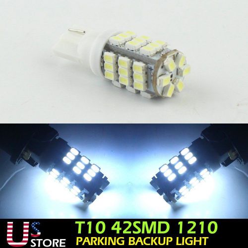 10pcs t10 168 912 921 1210 xenon white 42led backup reverse lights bulbs dc 12v