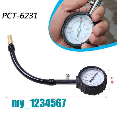 Black metal universal  mechanical tire pressure gauge tyre pressure monitor