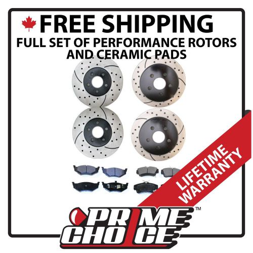 Front &amp; rear performance rotors &amp; ceramic brake pads with lifetime warranty