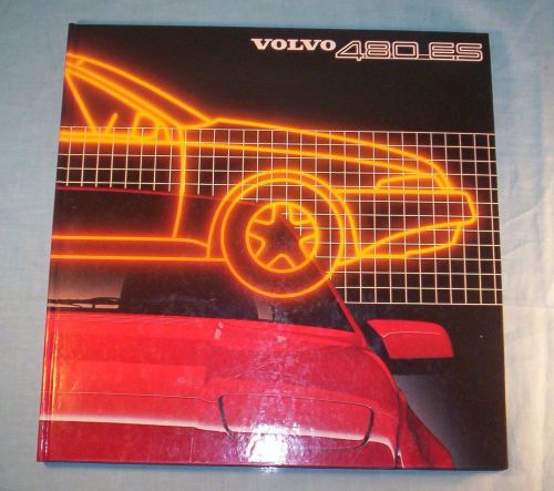 Volvo 480 promotional hard cover book with letter from volvo netherlands 1986
