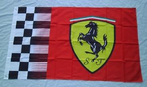 Ferrari flag 3' x 5' banner indoor / outdoor man cave racing flag
