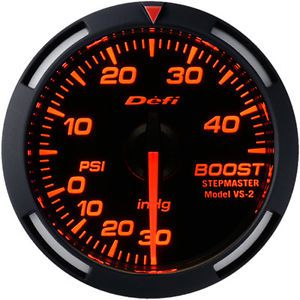 Defi red racer boost gauge 52mm high boost model 45 psi