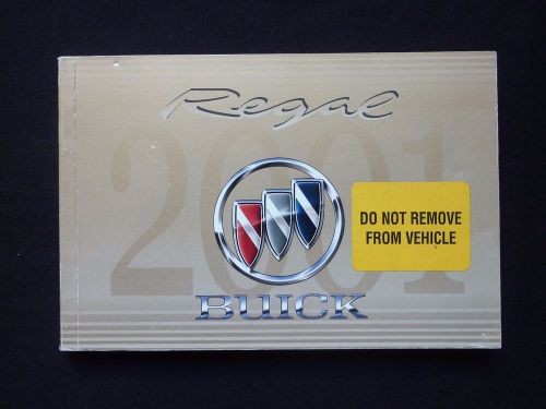 2001 buick regal owner&#039;s manual~user operator instruction reference guide book