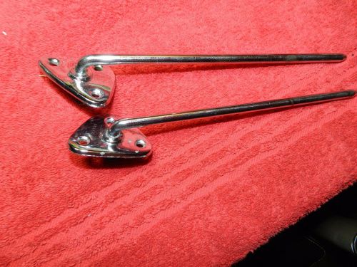 Nice original chrome visor rod set 64-65-66-67 coronet/belvedere/charger