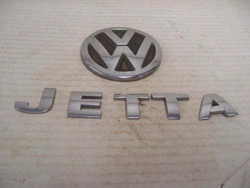 Vw jetta chrome trunk letter ornament emblem