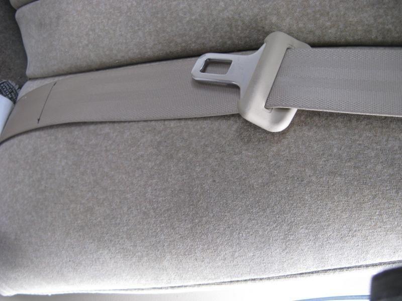 00 mazda millenia seat belt assembly rear left driver lh l. tan w/ retractor