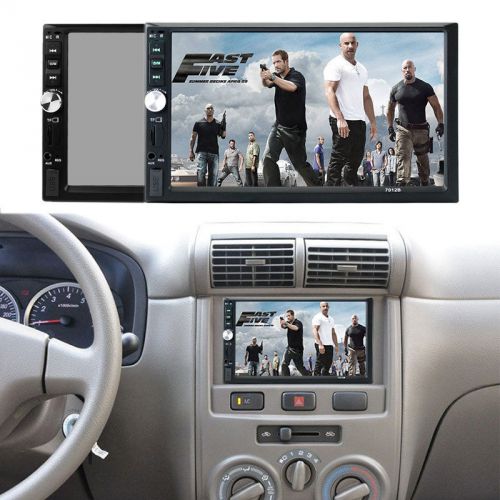 7&#034; hd touch screen double 2 din 7012b car stereo mp5 player bluetooth radio 12v
