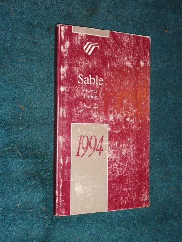 1994 mercury sable owner&#039;s manual / owner&#039;s guide / original!!!