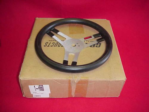 New 3 spoke grant steering wheel 13&#034;silver 660 buick chevy ford dodge amc buick