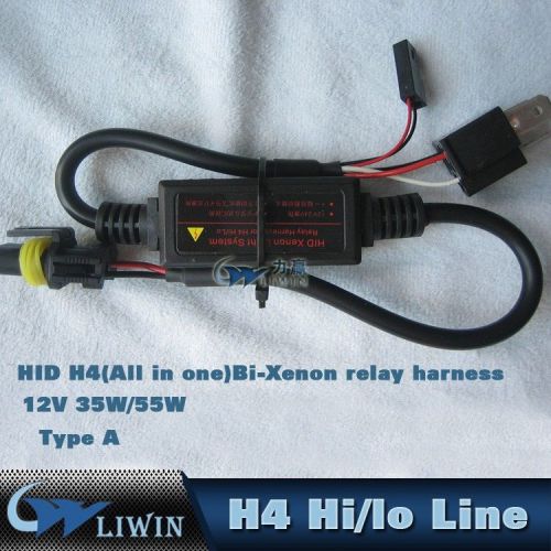 Hid h4-3 hi lo bike motorcycle car relay bi xenon easy relay harness a