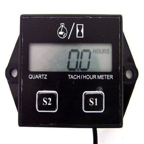 Tms digital hour meter tachometer tach tacho for yamaha honda kawasaki bmw