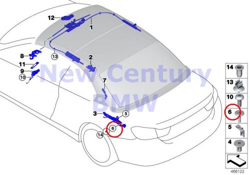 Bmw genuine plugs combination countersunk-head screw m8x35 f33 f83