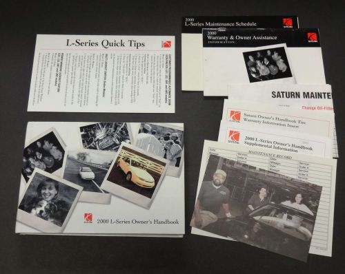 2000 saturn l-series owner&#039;s handbook + all extras    in mint condition