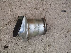 1 vintage boat marine chrome exhaust thru hull 3 inch with flapper