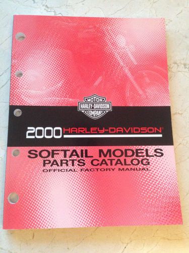 Harley davidson 99455-00a 2000 softail models parts catalog nos