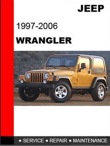 Jeep wrangler  1997-2006 oem factory service repair workshop manual