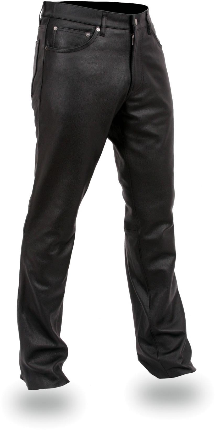 Buy MEN'S LEATHER PANTS TALL COWHIDE JEANS NWT 32"46" in USA