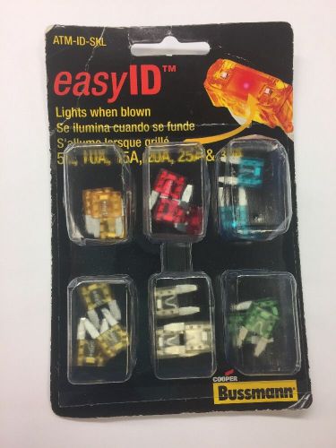Cooper bussmann atm-id-sk easyid fuse kit 18-piece identify lights up when blown