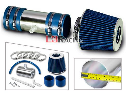 Short ram air intake kit + blue filter for 09-11 chevy traverse ls/lt/ltz 3.6 v6